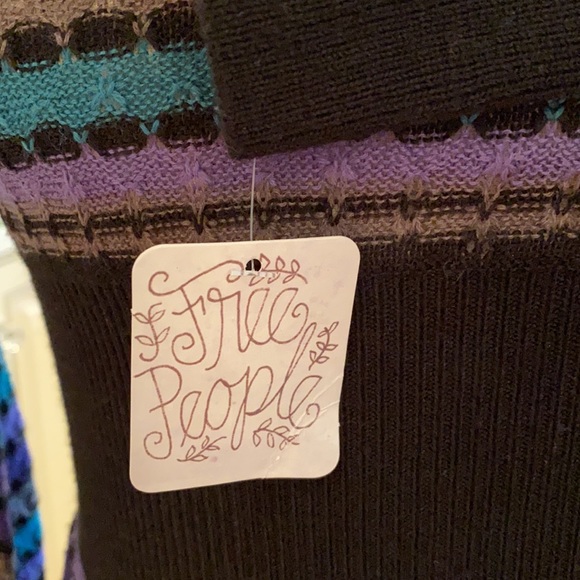 NWT FREE PEOPLE KNIT SCOOP NECK LONG SLEEVE DRESS OR TUNIC TOP XS - Picture 3 of 10